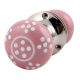 Pink Polka Dot Mortice Handle 2.25
